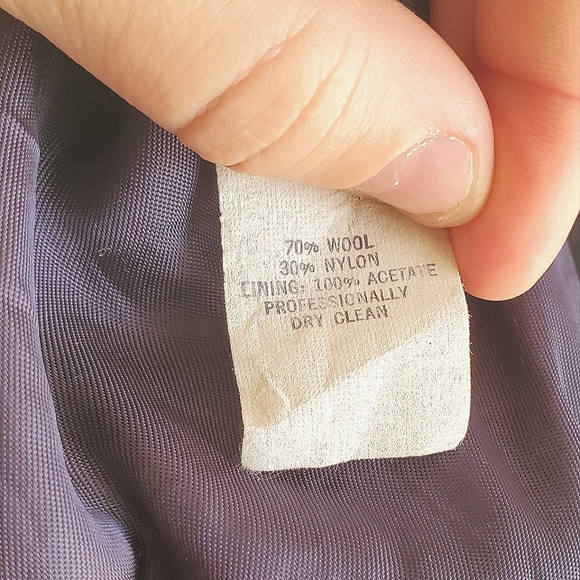 VTG Green Mountain Woolens Bomber Jacket Purple Pink Winter Warm XS/Small - Picture 7 of 10